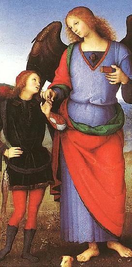Pietro Perugino Tobias with the Angel Raphael oil painting picture